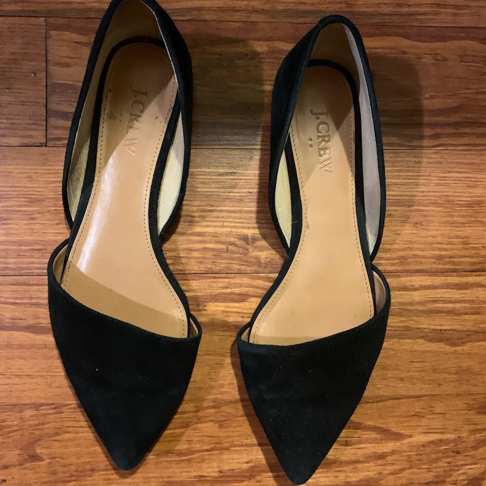 Black Suede Flats
